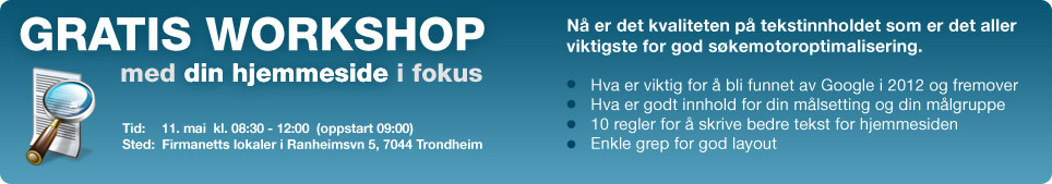 workshop kurs trondheim